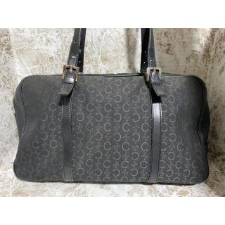 celine - セリーヌ Cマカダム柄 ハンドバッグ 黒の通販 by グー's shop