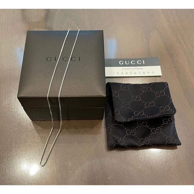 Gucci(グッチ)のGUCCI グッチ K18WG 750 チェーン ネックレス レディースのアクセサリー(ネックレス)の商品写真