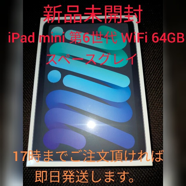 アップル iPad mini 第6世代 WiFi 64GB スペースグレイ