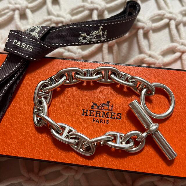 税込】 HERMES シェーヌダンクル エルメス mm13 コマ ブレスレット 税込】 HERMES シェーヌダンクル エルメス mm13 コマ ブレスレット