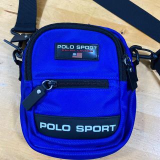 ポロラルフローレン(POLO RALPH LAUREN)の美品人気送料込み ポロスポーツショルダーバッグ （ブルー）(ショルダーバッグ)