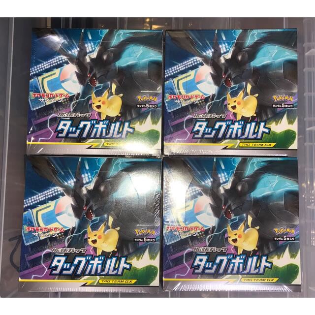 大人気新作 ポケモン - タッグボルト BOX 4箱 Box/デッキ/パック