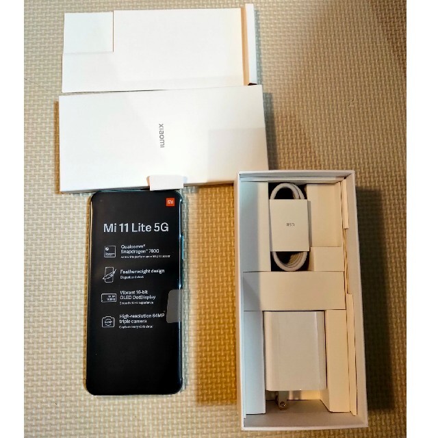 Xiaomi mi 11 lite 5G ミントグリーンスマートフォン