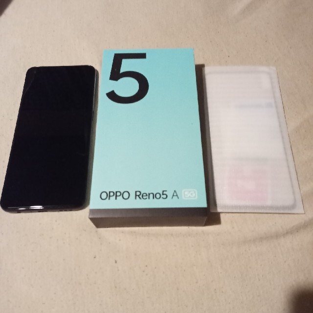 Ymobile版　oppo reno5a  シルバーブラック　SIMフリー