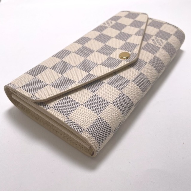 LOUIS VUITTON(ルイヴィトン)のルイ・ヴィトン N63208 長財布 ホワイト×グレー  LOUIS VUITTON ポルトフォイユ・サラ アズール レディースのファッション小物(財布)の商品写真