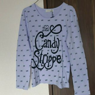 キャンディーストリッパー(Candy Stripper)のCandy Stripper　キャンディストリッパー　リボン　ロングTシャツ(Tシャツ(半袖/袖なし))