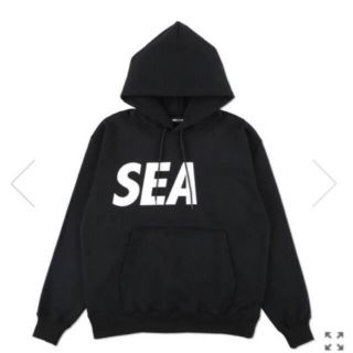 ウィンダンシー(WIND AND SEA)のXL WIND AND SEA/SEA Hoodie/Black-White(パーカー)