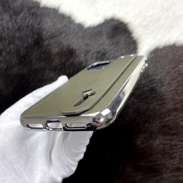 【新品未使用】iPhone11ケース スタンド機能/グリーン 落下防止 おしゃれ スマホ/家電/カメラのスマホアクセサリー(iPhoneケース)の商品写真