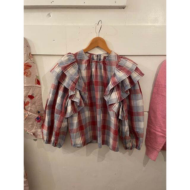 Ron Herman(ロンハーマン)のULLA JOHNSON check blouse. レディースのトップス(シャツ/ブラウス(長袖/七分))の商品写真