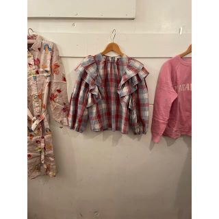 ロンハーマン(Ron Herman)のULLA JOHNSON check blouse.(シャツ/ブラウス(長袖/七分))