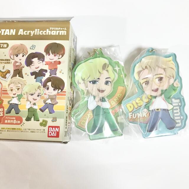 防弾少年団(BTS)(ボウダンショウネンダン)のTinyTAN アクリルチャーム　テテ　ジミン　2セット エンタメ/ホビーのタレントグッズ(アイドルグッズ)の商品写真