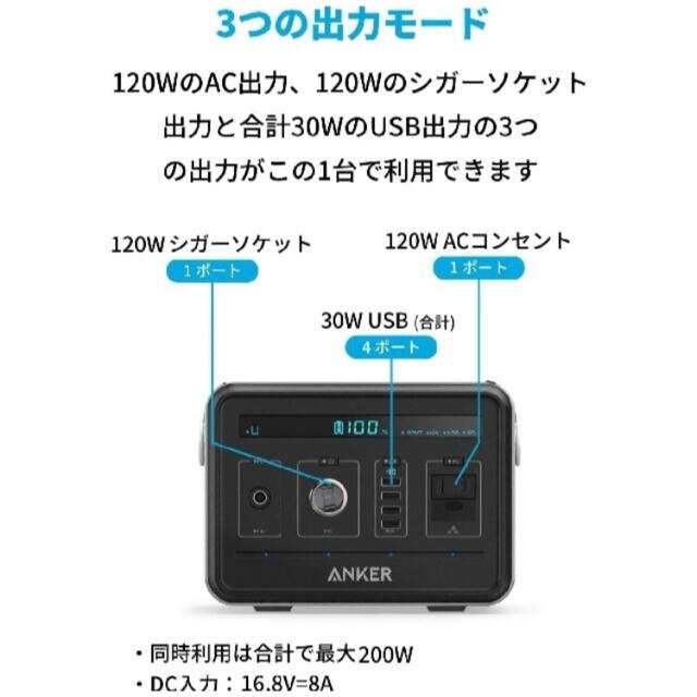 新品未使用品】Anker PowerHouse ポータブル電源 大容量の通販 by とし