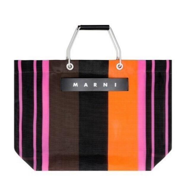 Marni - MARNI マルニ フラワーカフェ トート ストライプバッグ マルチ ...