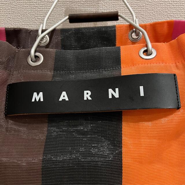 Marni - MARNI マルニ フラワーカフェ トート ストライプバッグ マルチ ...