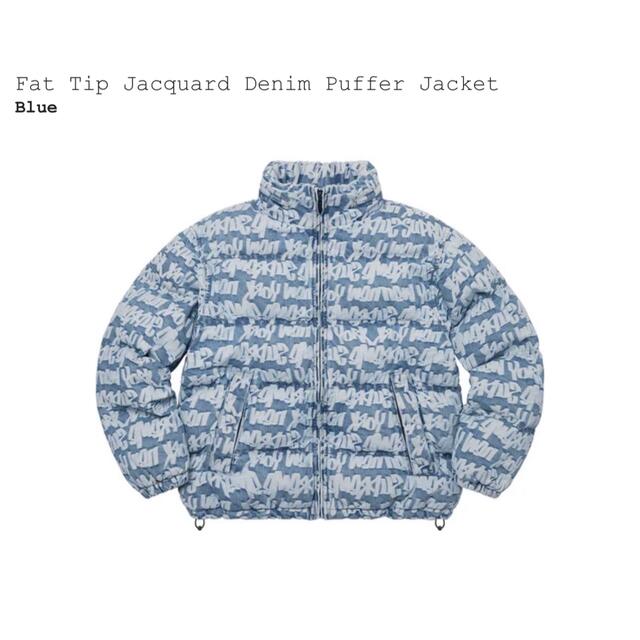 Fat Tip Jacquard Denim Puffer Jacket 1