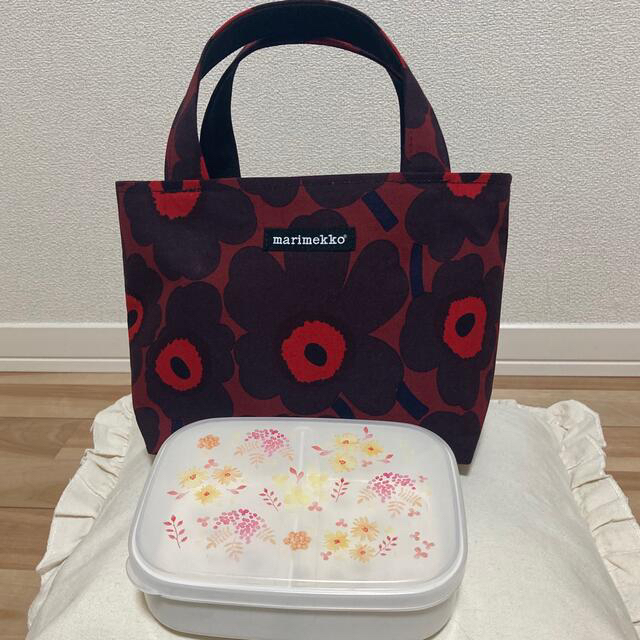 marimekko(マリメッコ)のマリメッコ marimekko ハンドメイド　トートバッグ　お弁当 ハンドメイドのファッション小物(バッグ)の商品写真