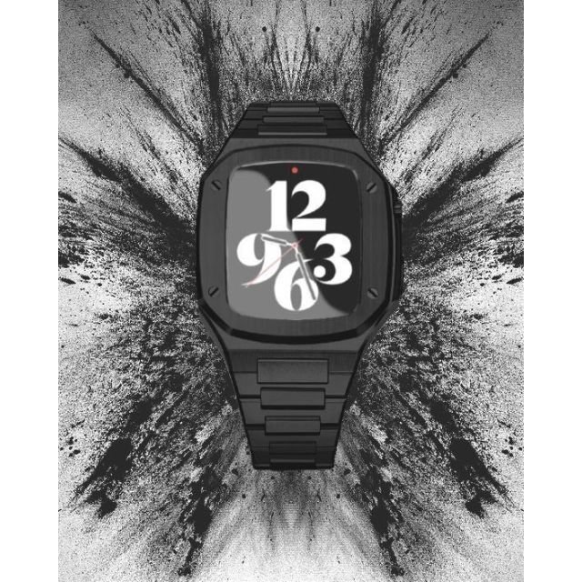アップルウォッチ 高級ケース 腕時計 ブラック 44MM - zimazw.org