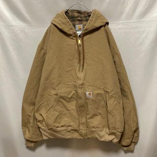 USA製 Carhartt カーハート アクティブジャケット ダック地 ベージュ