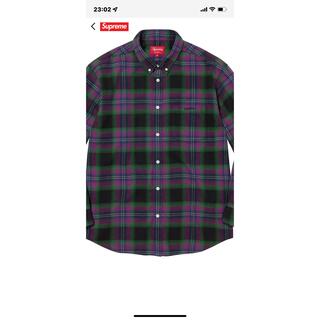 Supreme Brushed Plaid Flannel Shirt XL 黒