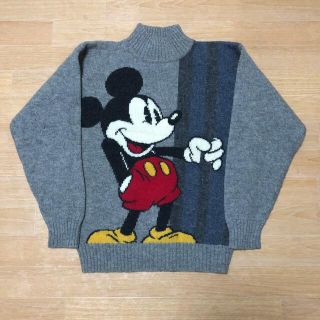 ディズニー(Disney)の良品 90s Disney ミッキー マウス ハイネック ニット セーター(ニット/セーター)