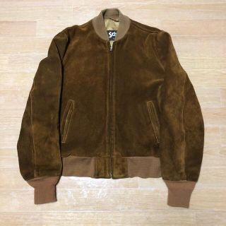 ショット レザージャケット/革ジャン(メンズ)(ブラウン/茶色系)の 感謝価格 SCHOTT スエード レザーGジャン USA製 激シブ! レザージャケット