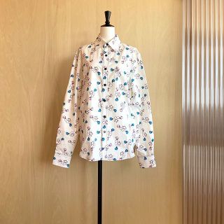 マルニ(Marni)のMARNI   マルニ　プリント　ブラウス　シャツ　花柄　S(シャツ/ブラウス(長袖/七分))