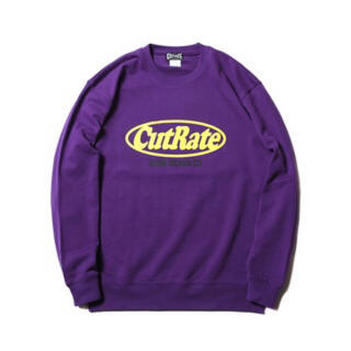 シュプリーム(Supreme)のCUTRATE LOGO SWEAT SHIRT トレーナーパープル(スウェット)