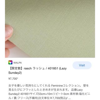 ザラホーム(ZARA HOME)の輸入壁紙WALPA Rasch/401851(その他)