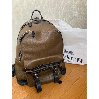 コーチ(COACH)の断捨離中！早い者勝ちコーチ レザー リュックサック 大容量  オリーブ(バッグパック/リュック)