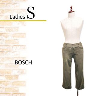 ボッシュ(BOSCH)の167⭐️美品【BOSCH】クロップドパンツ カーキ 無地 シンプル スリット(クロップドパンツ)