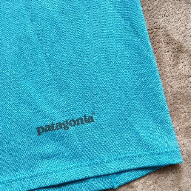 patagonia(パタゴニア)のパタゴニア Patagonia 水色 Tシャツ レディースのトップス(Tシャツ(半袖/袖なし))の商品写真