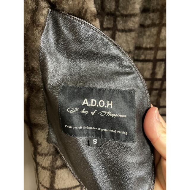A.D.O.H アーバンリサーチ リアルレザー 羊皮 リバーシブルムートン 直営通販サイト A.D.O.H アーバンリサーチ リアルレザー 羊皮 リバーシブルムートンコート レザージャケット