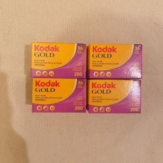 フジフイルム(富士フイルム)のkodak gold 200  35mmフィルム　4本セット(フィルムカメラ)