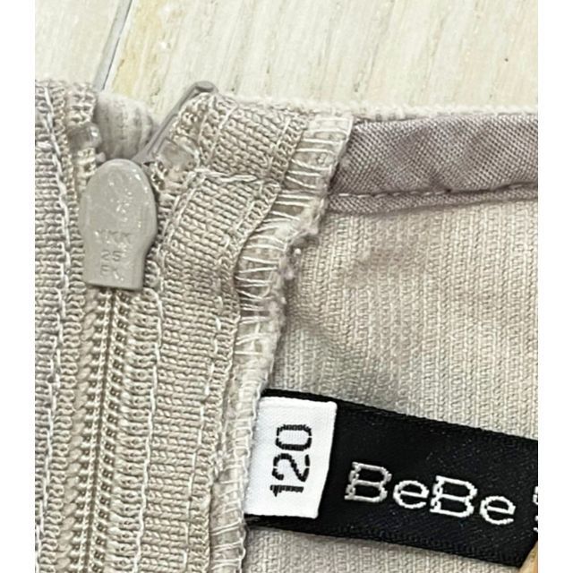 BeBe(ベベ)の値下げしました★美品★Bebe コーデュロイ ワンピース 120 キッズ/ベビー/マタニティのキッズ服女の子用(90cm~)(ワンピース)の商品写真