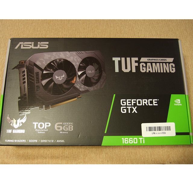 ASUS(エイスース)のASUS TUF Gaming GeForce GTX 1660 Ti EVO スマホ/家電/カメラのPC/タブレット(PC周辺機器)の商品写真