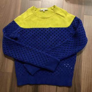 カルヴェン(CARVEN)のcarven カルヴェン　バイカラー　コットンニット(ニット/セーター)