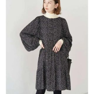 ロペピクニック(Rope' Picnic)の【美品】小花柄ミニワンピース(ひざ丈ワンピース)