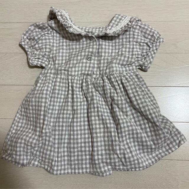 ママラク　ロンパース　70cm キッズ/ベビー/マタニティのベビー服(~85cm)(ロンパース)の商品写真