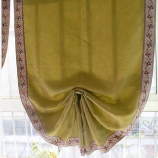 イケア(IKEA)のヨーロピアン風バルーンカーテン　刺繍(カーテン)