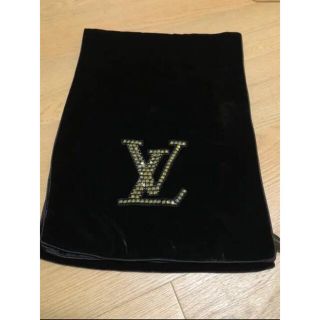 ルイヴィトン(LOUIS VUITTON)の【極美品】Louis Vuitton  スパンコール  ベルベット ストール(ストール/パシュミナ)