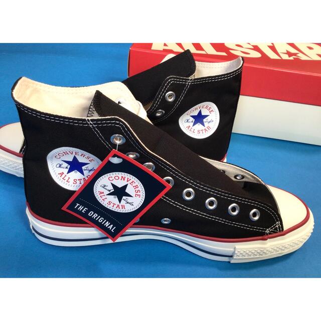 新品】28cm日本製キャンバス オールスター J HI ブラック/トリコ 宅込