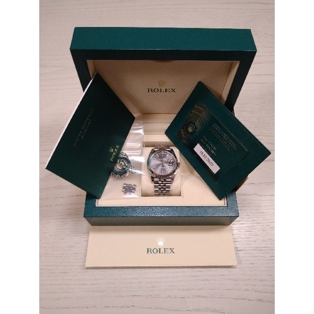 ROLEX(ロレックス)の［未使用新品］ROLEXデイトジャスト126334ジュビリーブレスレット グレー メンズの時計(腕時計(アナログ))の商品写真