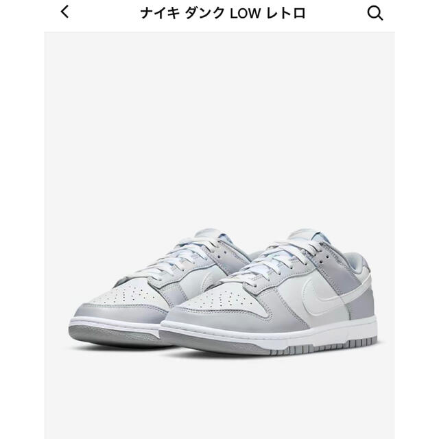 Nike ナイキ  Dunk Low retro Grey ダンクロー　グレー