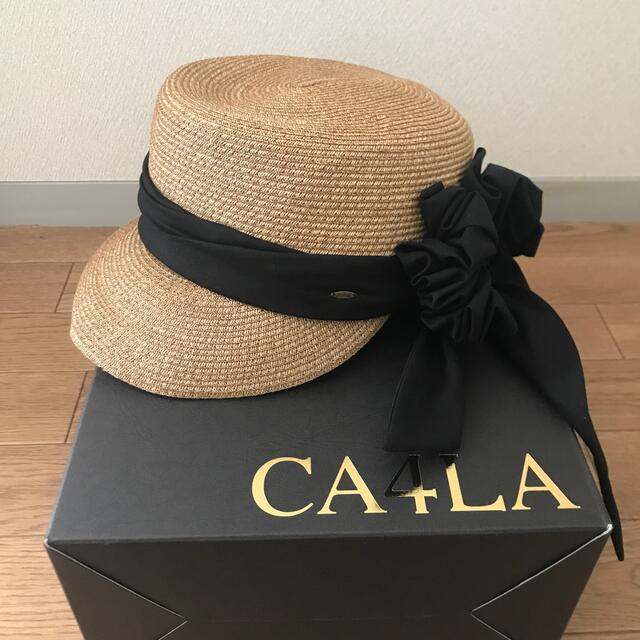 CA4LA 麦わら 帽子 キャップ キャスケット リボン ハット カシラ tic