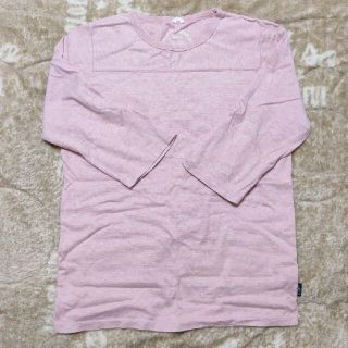 ゴーヘンプ(GO HEMP)のゴーヘンプ　サーモンピンク　7分袖(Tシャツ/カットソー(七分/長袖))