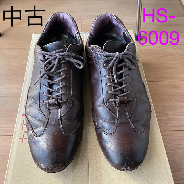 大塚製靴クラシックレザースニーカー HS-6009 26.5cm チョコレート メンズの靴/シューズ(スニーカー)の商品写真