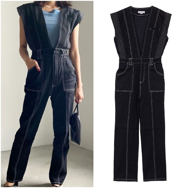 AmeriVINTAGE新作完売品V NECK デニム JUMPSUIT