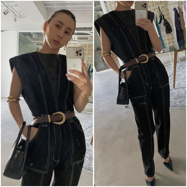 AmeriVINTAGE新作完売品V NECK デニム JUMPSUIT