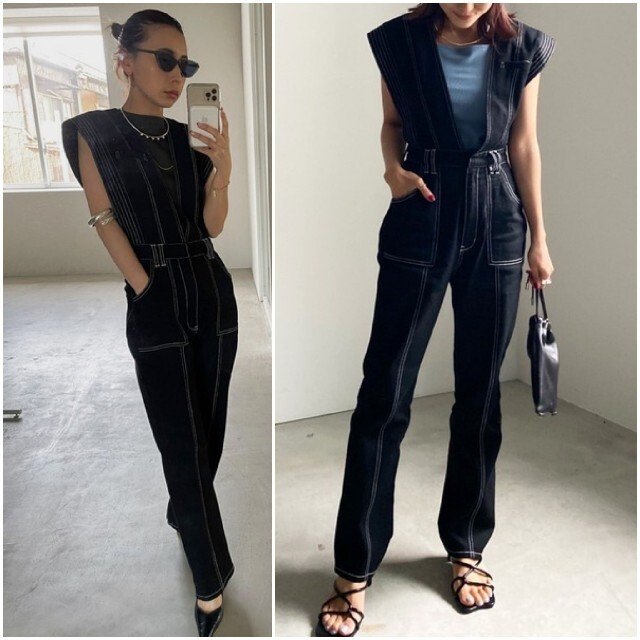 AmeriVINTAGE新作完売品V NECK デニム JUMPSUIT