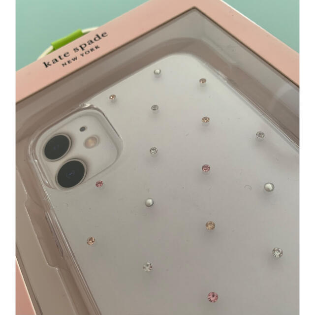 【新品訳あり】 Kate Spade iPhone 11 スマホケース パール 5